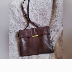 Brown Leather Crossbody Bag